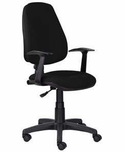 Кресло компьютерное Brabix Comfort MG-321, регулируемая эргономичная спинка, ткань, черное в Чите - предосмотр