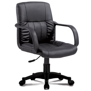 Офисное кресло BRABIX "Hit MG-300", с подлокотниками, экокожа, черное, 530864 в Чите