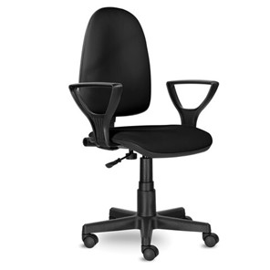 Офисное кресло Brabix Prestige Ergo MG-311 (регулируемая эргономичная спинка, кожзам, черное) 531877 в Чите