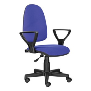 Офисное кресло Brabix Prestige Ergo MG-311 (регулируемая эргономичная спинка, ткань, черно-синее) 531876 в Чите