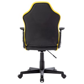 Кресло офисное BRABIX "Shark GM-203", экокожа, черное/желтое, 532514 в Чите - предосмотр 3