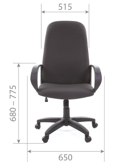 Кресло CHAIRMAN 279 JP15-1 черно-серый в Чите - изображение 4