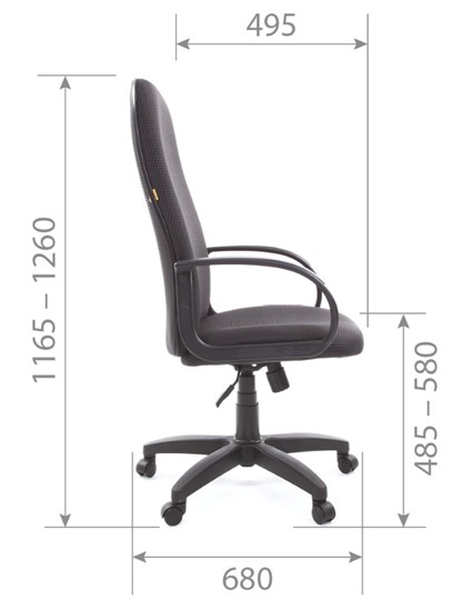 Кресло CHAIRMAN 279 JP15-1 черно-серый в Чите - изображение 5