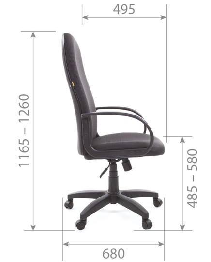 Офисное кресло CHAIRMAN 279 JP15-2, цвет черный в Чите - изображение 5