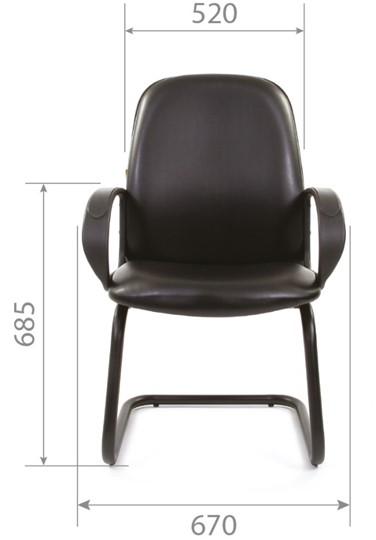 Кресло офисное CHAIRMAN 279V экокожа черная в Чите - изображение 4