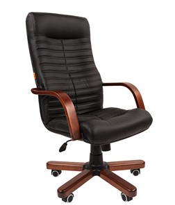 Кресло CHAIRMAN 480 WD, экокожа, цвет черный в Чите