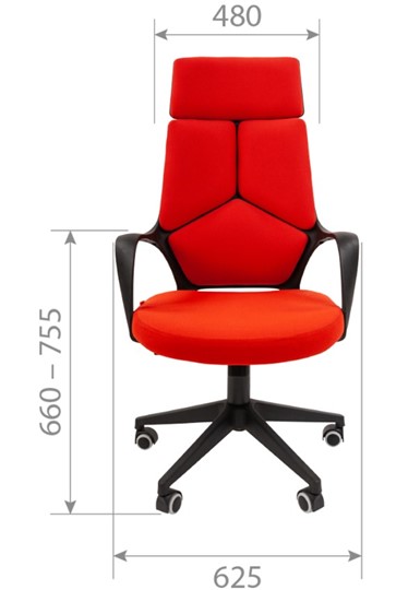 Офисное кресло CHAIRMAN 525, серое в Чите - изображение 1