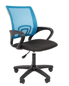 Офисное кресло CHAIRMAN 696 black LT, голубое в Чите - предосмотр