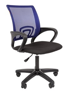 Офисное кресло CHAIRMAN 696 black LT, синий в Чите