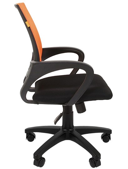 Кресло CHAIRMAN 696 black Сетчатый акрил DW66 оранжевый в Чите - изображение 5