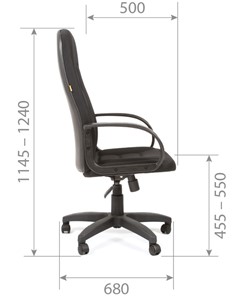 Офисное кресло CHAIRMAN 727 TW 12, цвет серый в Чите - предосмотр 5