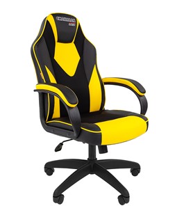 Компьютерное кресло CHAIRMAN GAME 17, цвет черный /желтый в Чите