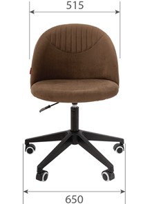 Офисное кресло CHAIRMAN HOME 119, коричневое в Чите - предосмотр 3