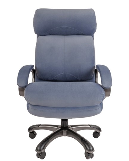 Компьютерное кресло CHAIRMAN HOME 505, велюр голубое в Чите - изображение 3