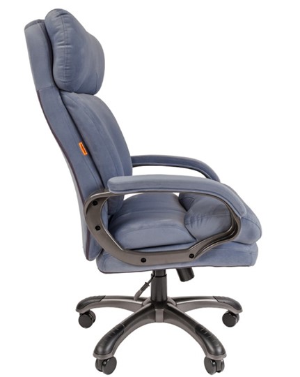 Компьютерное кресло CHAIRMAN HOME 505, велюр голубое в Чите - изображение 4