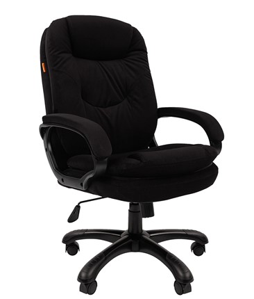 Офисное кресло CHAIRMAN HOME 668, велюр черное в Чите - изображение