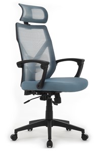 Кресло компьютерное Design OLIVER W-203 AC, Синий в Чите - предосмотр