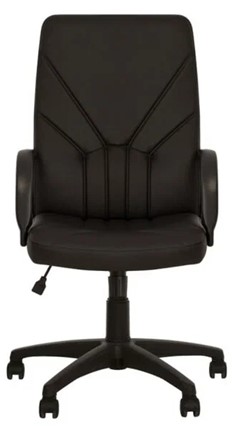 Компьютерное кресло MANAGER (PL64) экокожа ECO-30, черная в Чите - изображение