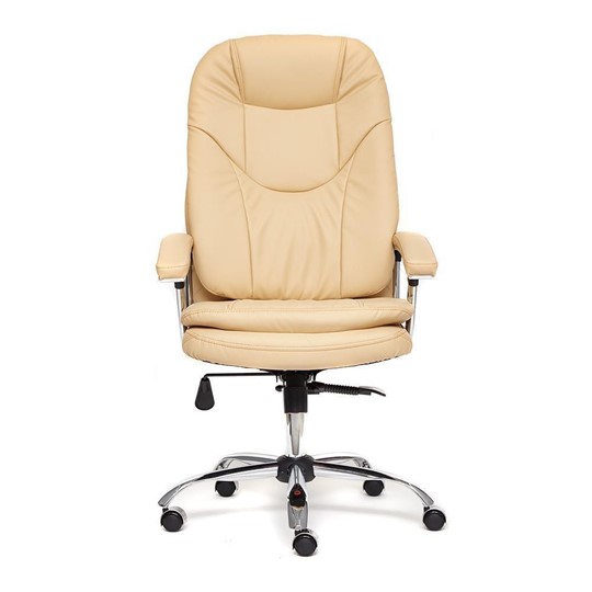Компьютерное кресло SOFTY LUX  кож/зам, бежевый, арт.12901 в Чите - изображение 3