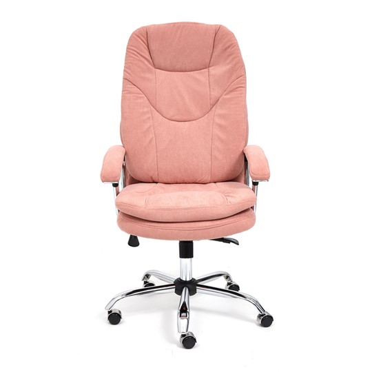 Офисное кресло SOFTY LUX флок, розовый, арт.13952 в Чите - изображение 1