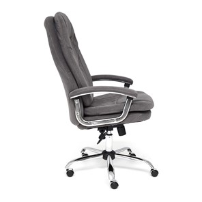 Офисное кресло SOFTY LUX флок, серый, арт.13591 в Чите - предосмотр 5