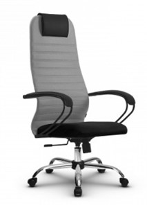 Офисное кресло SU-BK130-10 CH серый/черный в Чите