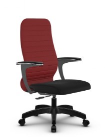 Кресло компьютерное SU-CU160-10P PL красный/черный в Чите - предосмотр