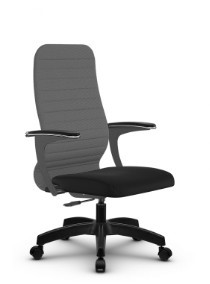 Офисное кресло SU-CU160-10P PL серый/черный в Чите