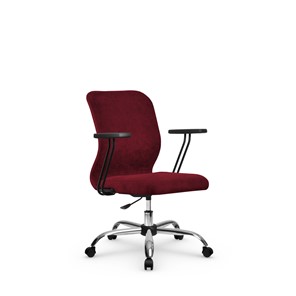 Кресло офисное SU-Mr-4/подл.109/осн.006 красный в Чите