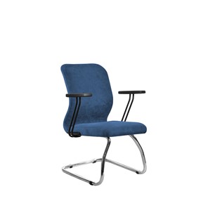 Кресло компьютерное SU-Mr-4/подл.109/осн.007 светло-синий в Чите