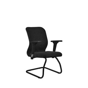 Кресло офисное SU-Mr-4/подл.200/осн.008 черный в Чите