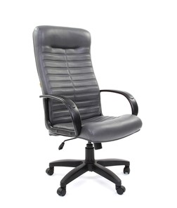 Кресло офисное CHAIRMAN 480 LT, экокожа, цвет серый в Чите