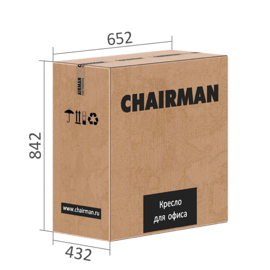 Кресло CHAIRMAN 442 ткань черный в Чите - изображение 6