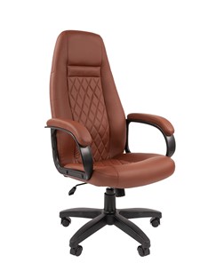 Компьютерное кресло CHAIRMAN 950LT Экокожа коричневая в Чите