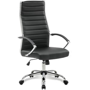 Кресло Brabix Style EX-528 (экокожа, хром, черное) 531947 в Чите