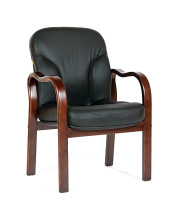Кресло офисное CHAIRMAN 658 Натуральная кожа черный в Чите - изображение