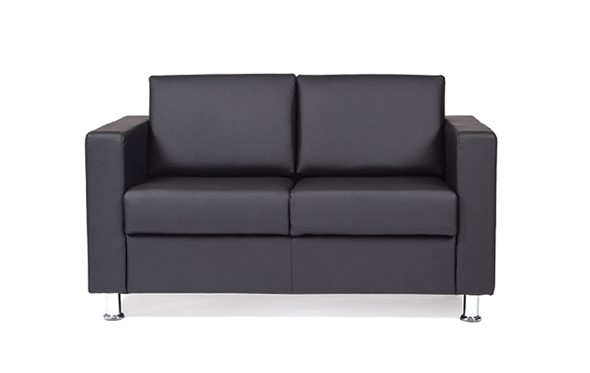 Прямой диван Симпл двухместный, экокожа в Чите - изображение