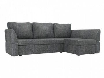 Угловой диван с оттоманкой Гесен, Серый (рогожка) в Чите
