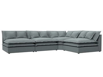 Угловой диван Лига-040, Амур серый (рогожка) в Чите