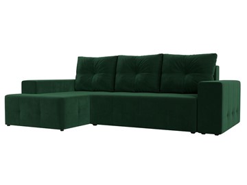 Угловой диван Перри, Зеленый (велюр) в Чите