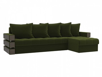 Угловой диван Венеция, Зеленый (микровельвет) в Чите