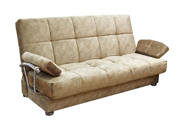 Прямой диван Милана 6 БД с хром. подлокотниками, Боннель в Чите