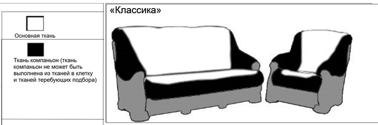 Прямой диван Классика Б (4), 240, без механизма в Чите - изображение 3
