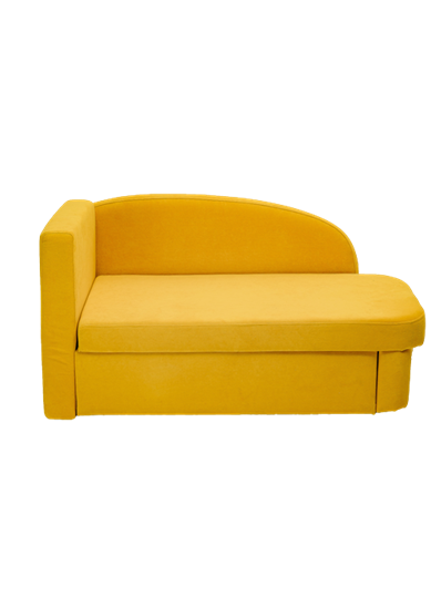 Мягкий диван левый Тедди желтый в Чите - изображение 1