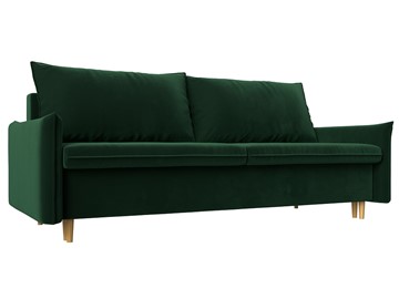 Прямой диван Хьюстон, Зеленый (Велюр) в Чите