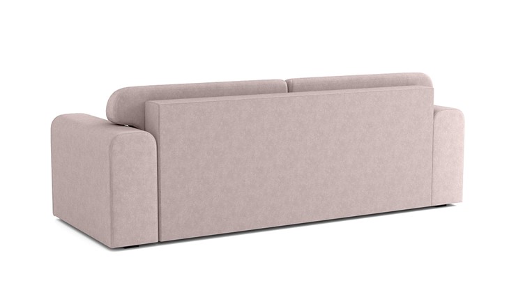 Прямой диван Квентин (еврокнижка), велюр велутто пастельно-розовый 11 в Чите - изображение 4