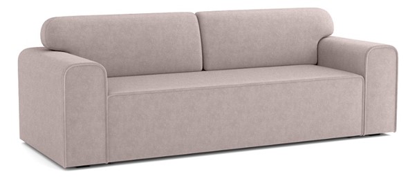Прямой диван Квентин (еврокнижка), велюр велутто пастельно-розовый 11 в Чите - изображение