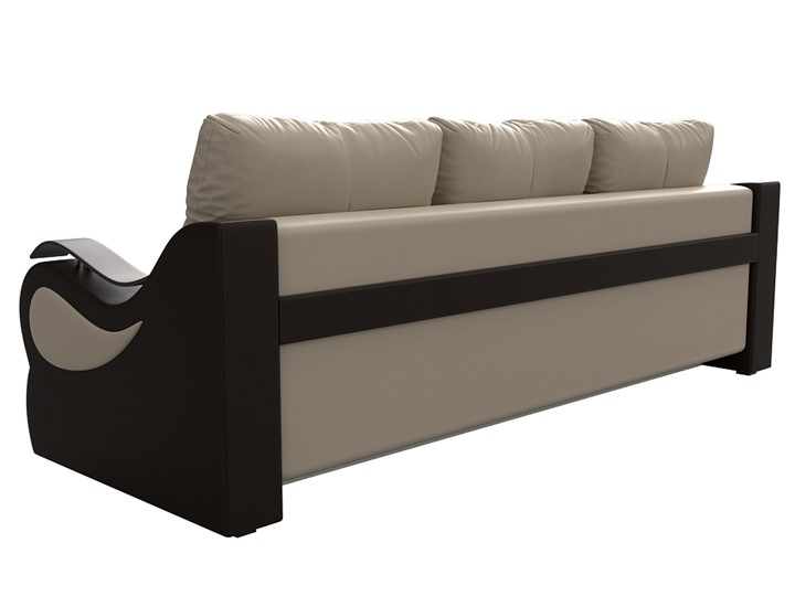Прямой диван Меркурий еврокнижка, Бежевый/коричневый (экокожа) в Чите - изображение 6