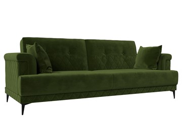 Прямой диван Орлеан, Зеленый (Микровельвет) в Чите
