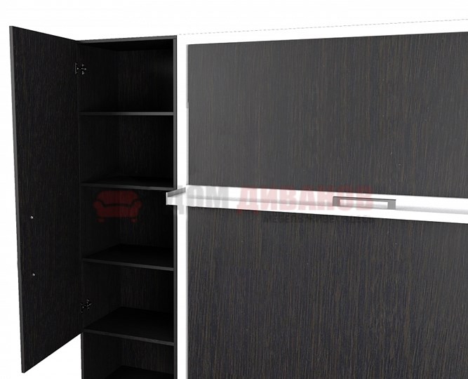 Диван Кровать-трансформер Smart (КД 1400+ШП+Пуф), шкаф правый, левый подлокотник в Чите - изображение 3